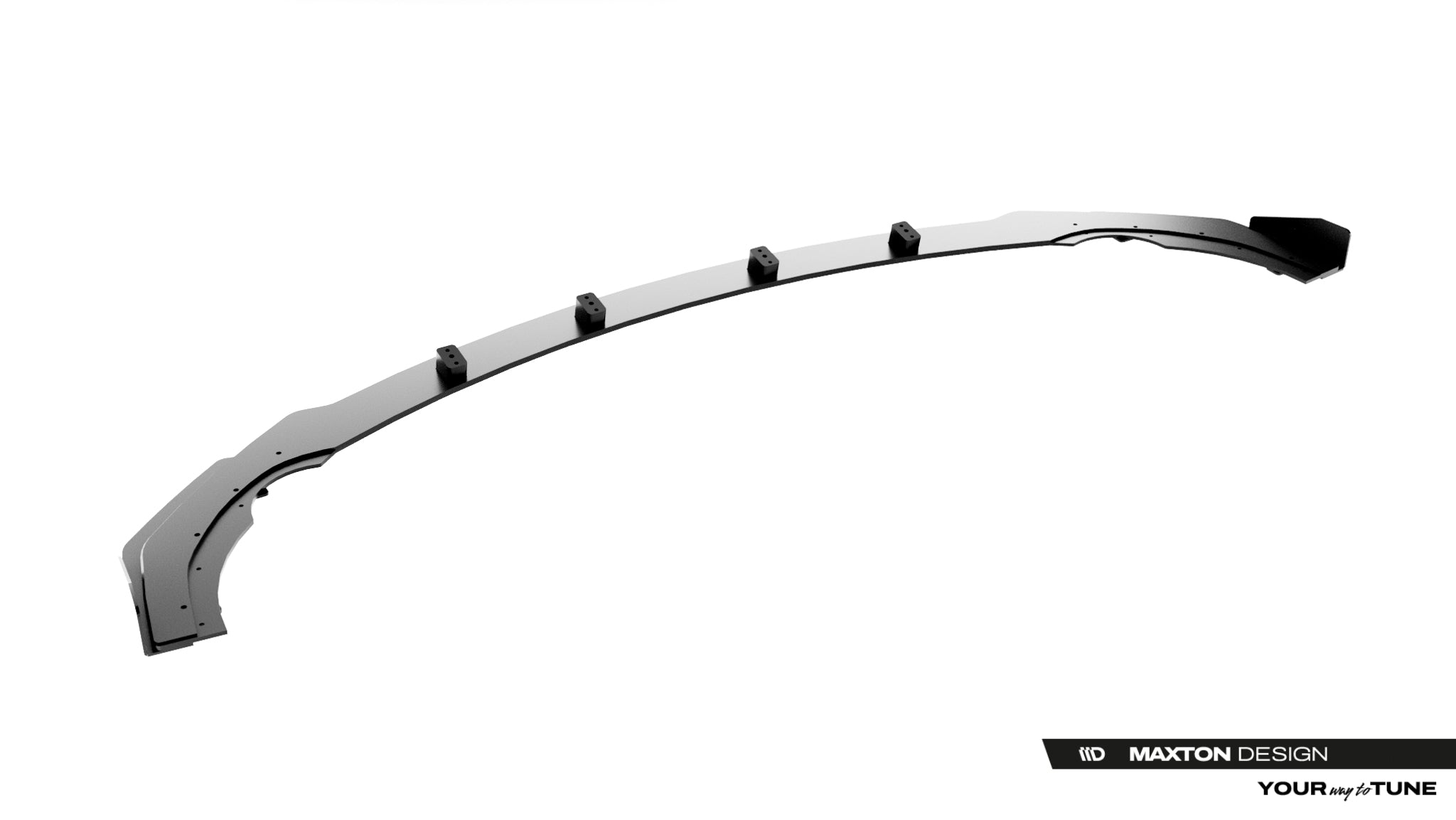 Maxton Design Street Pro Street+ Spoilerlippe Front Ansatz + Flaps passend für Mercedes-AMG CLE 53 Aero C236 schwarz Hochglanz