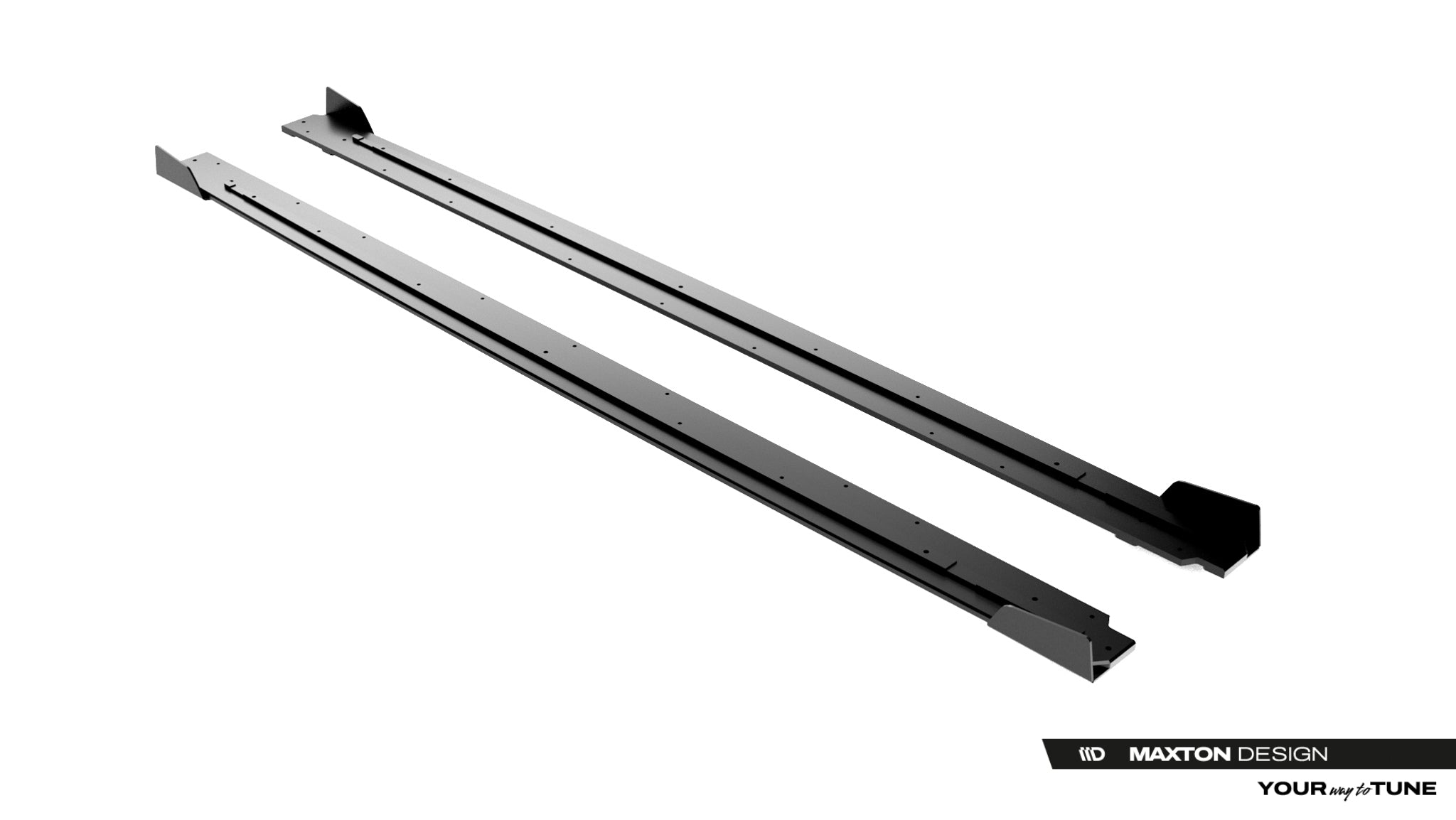 Maxton Design Street Pro Street+ Seitenschweller Leisten + Flaps passend für Cupra Born Mk1 schwarz Hochglanz