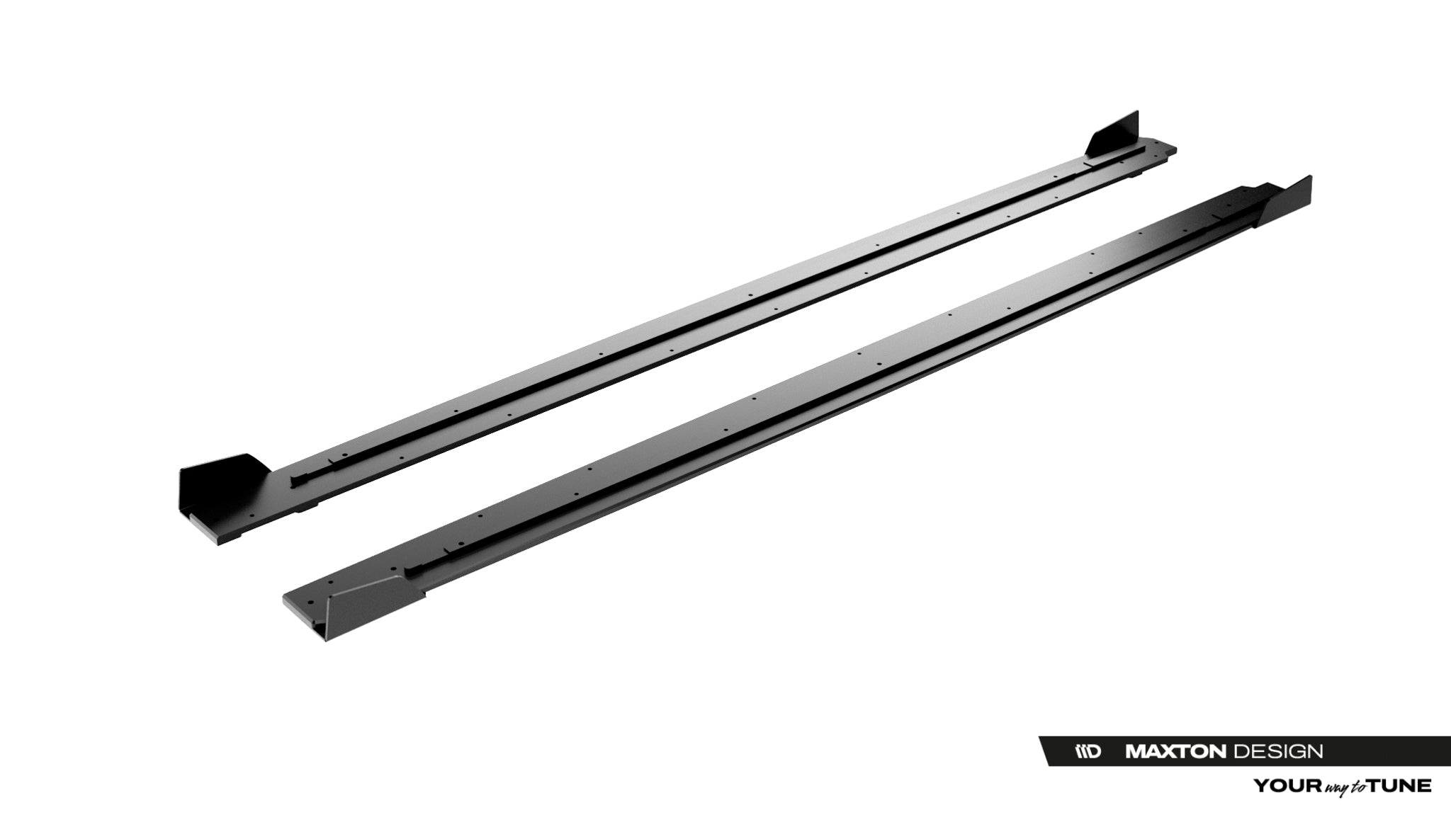 Maxton Design Street Pro Street+ Seitenschweller Leisten + Flaps passend für Cupra Born Mk1 schwarz Hochglanz