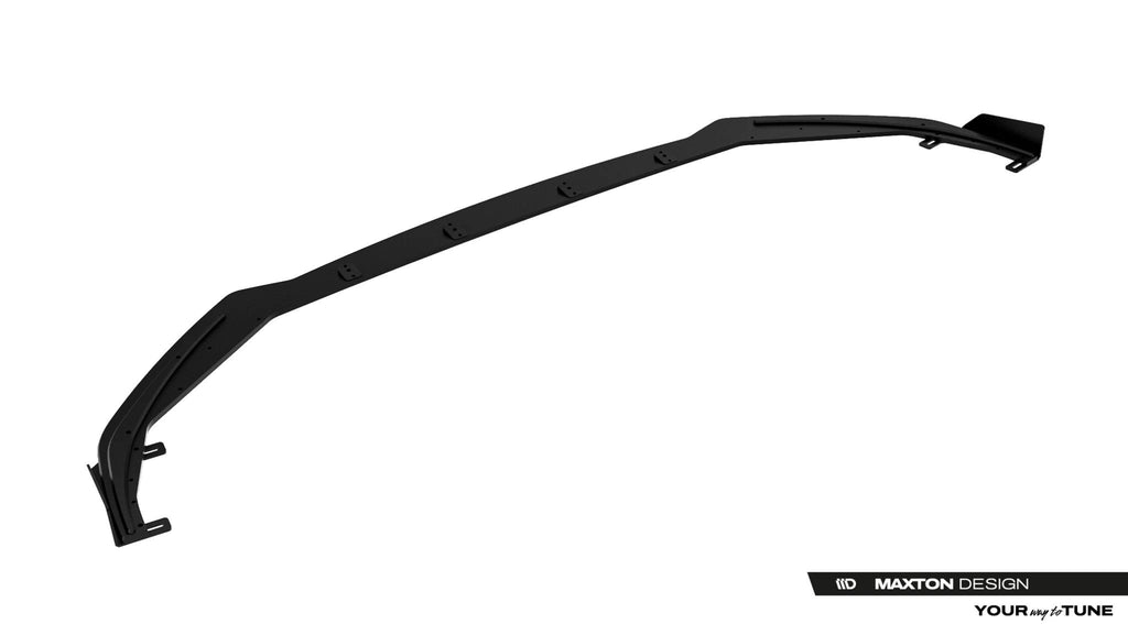 Maxton Design Street Pro Street+ Spoilerlippe Front Ansatz + Flaps passend für Toyota GR Yaris Mk4 Facelift schwarz Hochglanz
