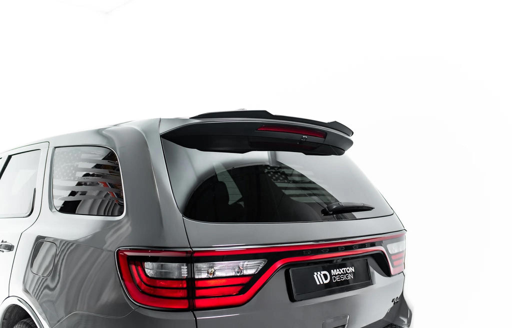 Maxton Design Heckspoiler Lippe V.2 Dodge Durango Facelift RT Mk3 Schwarz Hochglanz