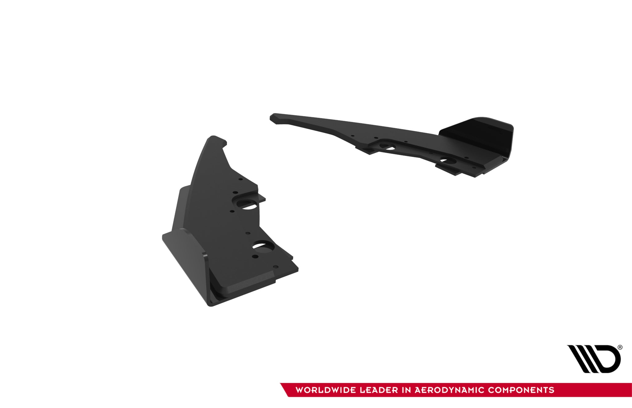 Maxton Design Street Pro Heck Ansatz Flaps Diffusor V.2 + Flaps passend für BMW 1er M-Paket F70 schwarz Hochglanz