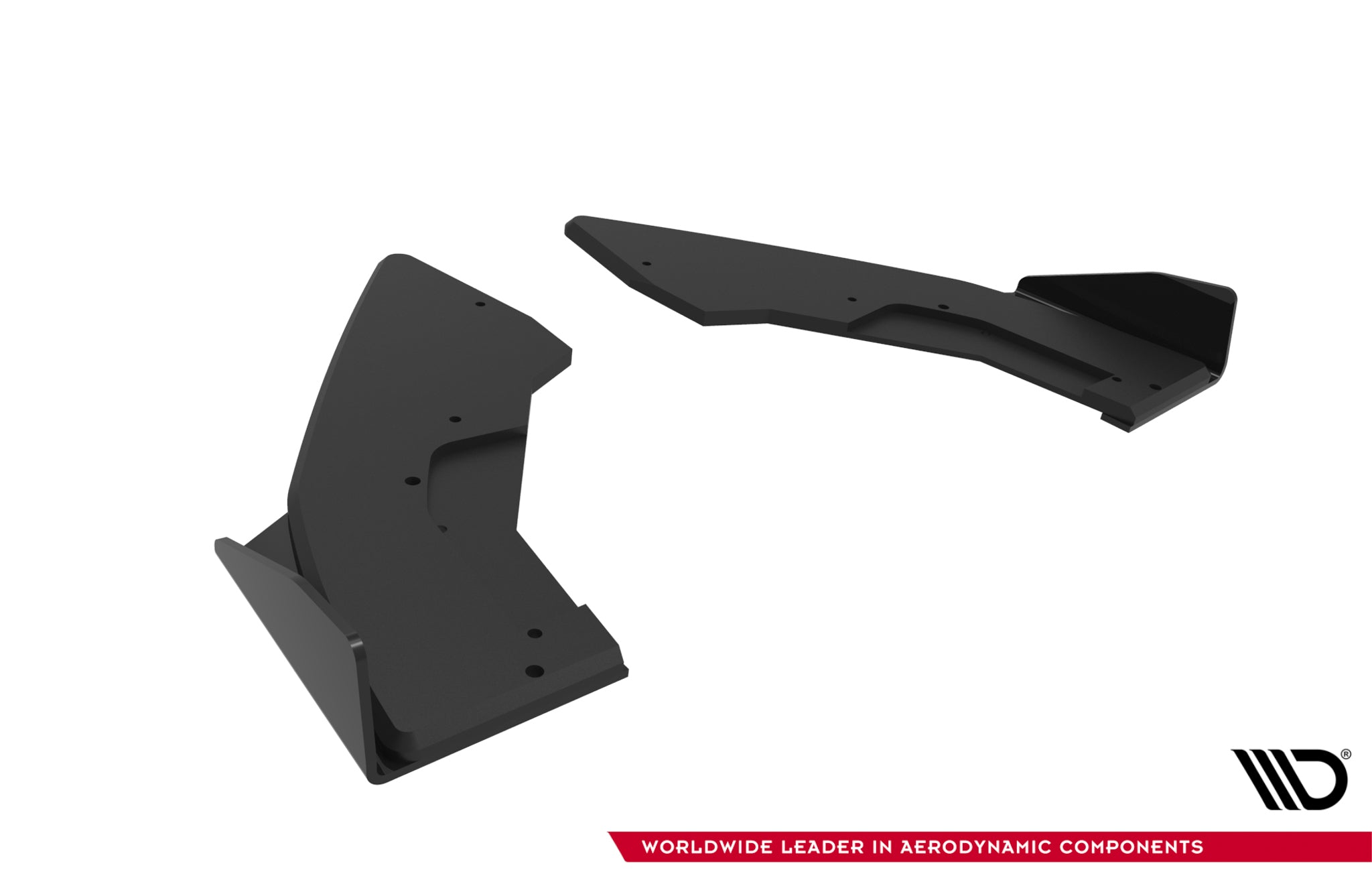 Maxton Design Street Pro Heck Ansatz Flaps Diffusor V.1 + Flaps passend für BMW M135i F70 schwarz Hochglanz