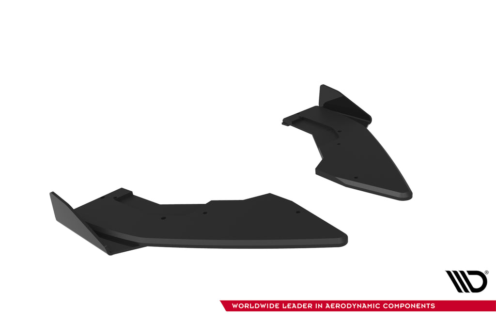 Maxton Design Street Pro Heck Ansatz Flaps Diffusor V.1 + Flaps passend für BMW M135i F70 schwarz Hochglanz