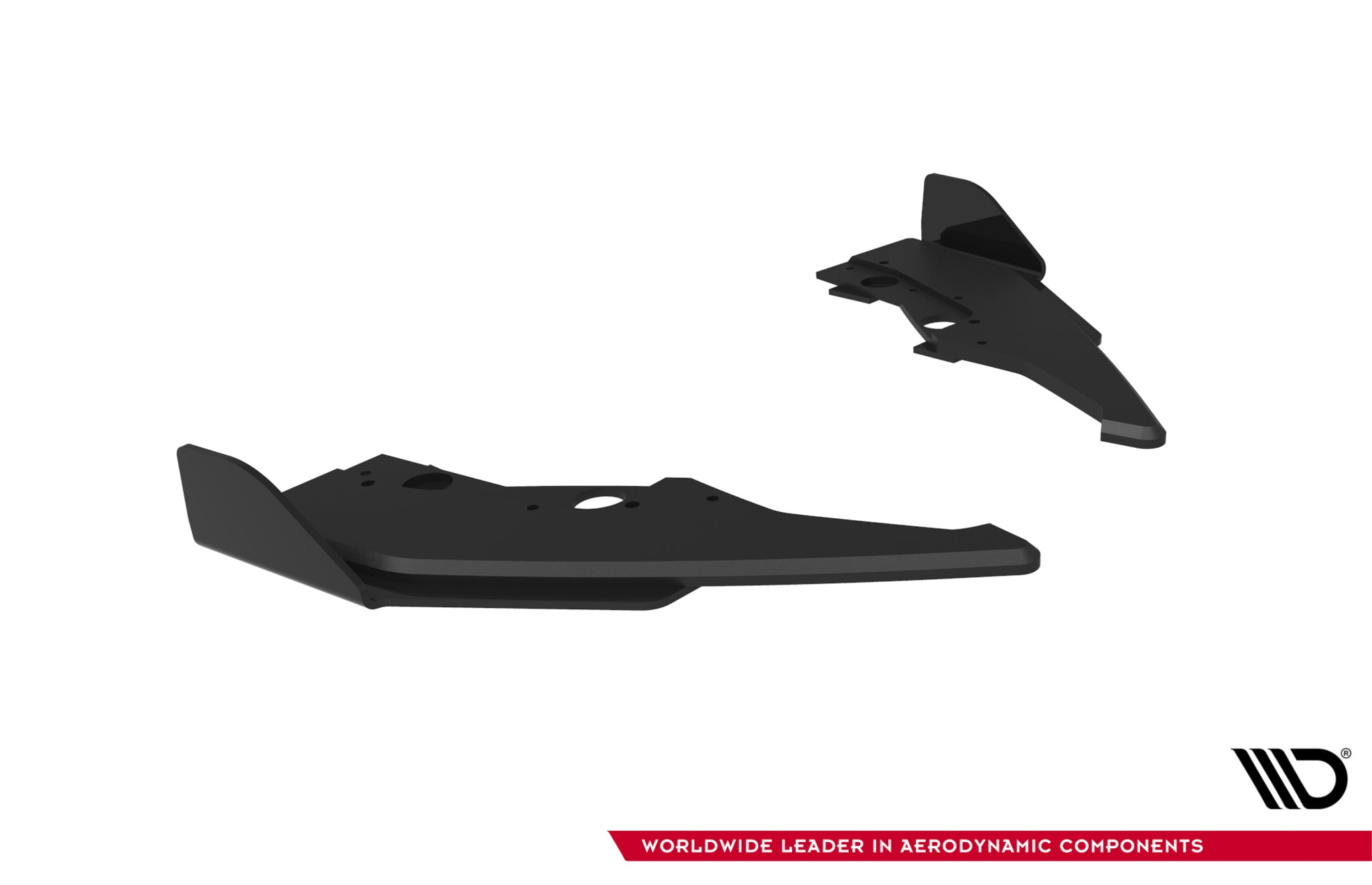 Maxton Design Street Pro Heck Ansatz Flaps Diffusor V.2 + Flaps passend für BMW 1er M-Paket F70 schwarz Hochglanz