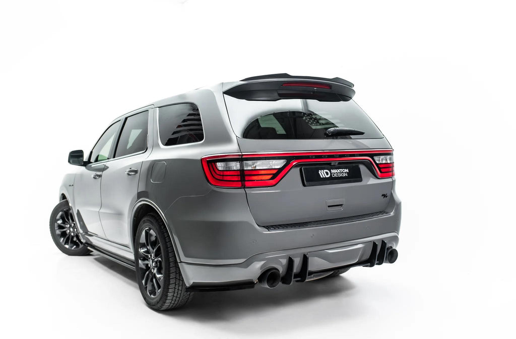 Maxton Design Heckspoiler Lippe V.2 Dodge Durango Facelift RT Mk3 Schwarz Hochglanz