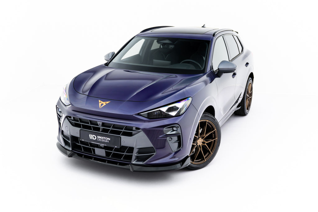Maxton Design Street+ Spoilerlippe Front Ansatz V.1 passend für Cupra Terramar Mk1 schwarz Hochglanz