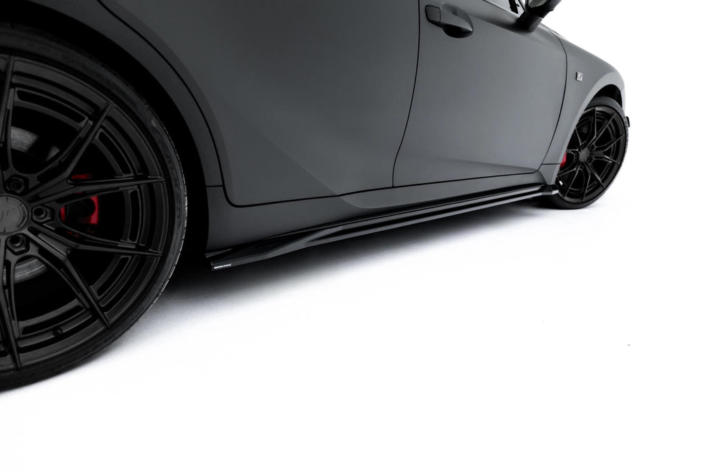 Maxton Design Street+ Seitenschweller Leisten passend für Lexus IS 500 Mk3 Facelift 2 (XE30) schwarz Hochglanz