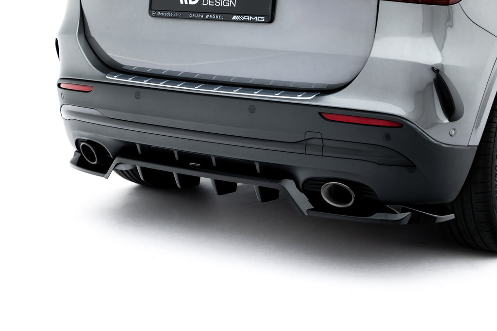 Maxton Design Street+ Mittlerer Diffusor RACE passend für Mercedes-AMG GLA 35 H247 Facelift schwarz Hochglanz