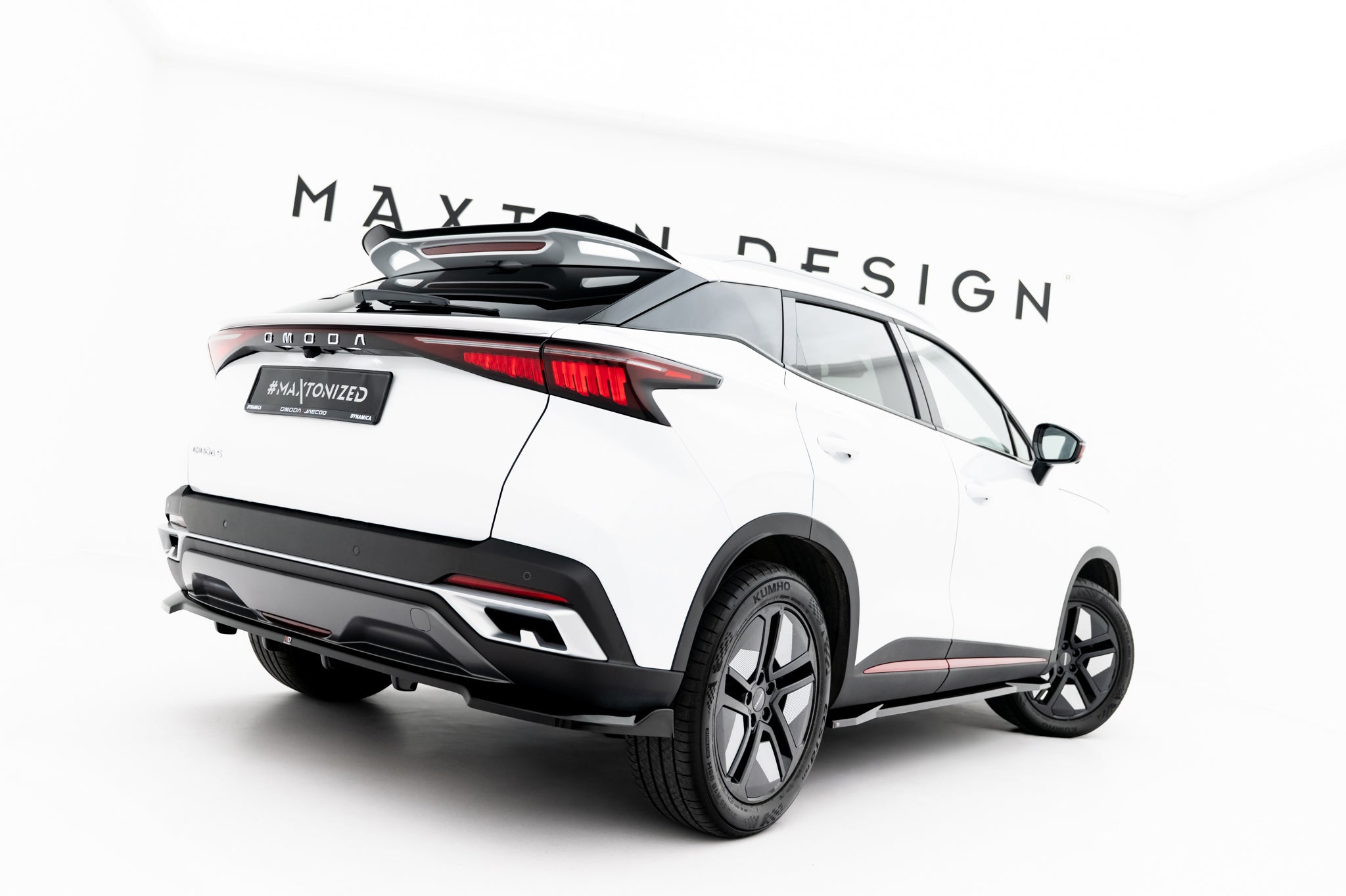 Maxton Design Spoiler CAP passend für Omoda 5 Mk1 schwarz Hochglanz