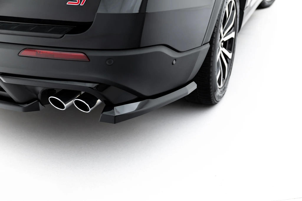 Maxton Design Heck Ansatz Flaps Diffusor für Ford Explorer ST Mk6 [2019-2024] | Schwarz Hochglanz | ABS-Kunststoff
