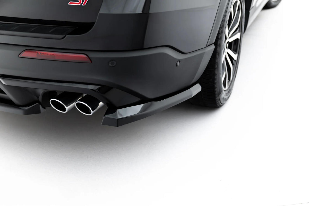 Maxton Design Heck Ansatz Flaps Diffusor für Ford Explorer ST Mk6 [2019-2024] | Schwarz Hochglanz | ABS-Kunststoff