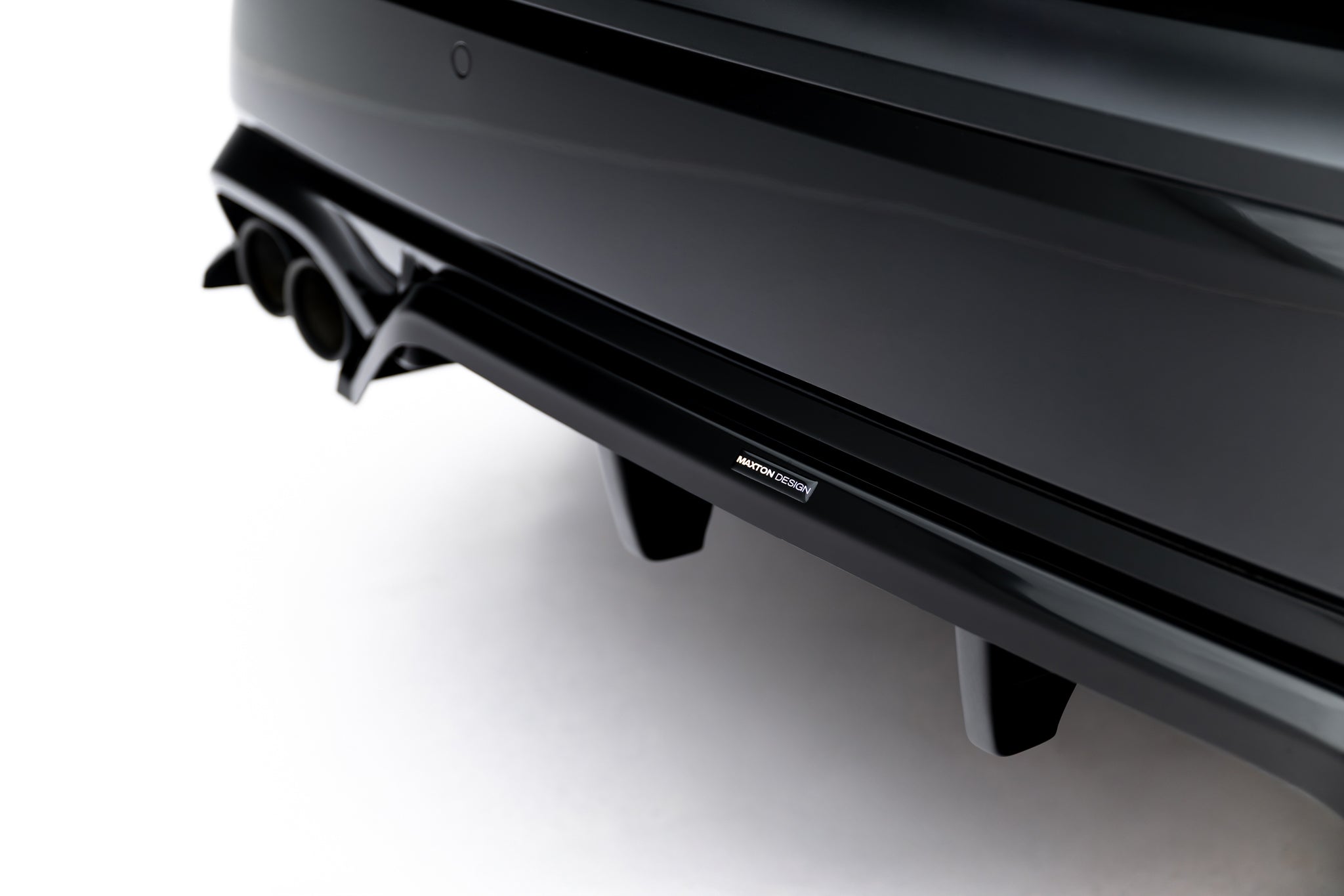 Maxton Design Street+ Mittlerer Diffusor RACE passend für BMW X1 M35i U11 schwarz Hochglanz