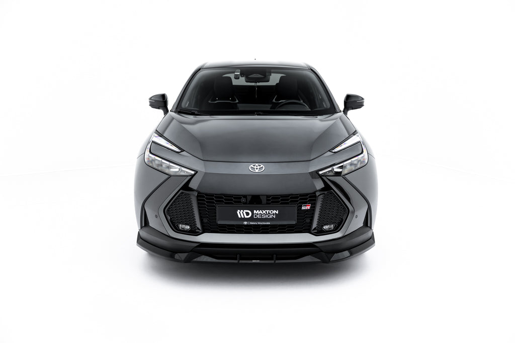 Maxton Design Street+ Spoilerlippe Front Ansatz passend für Toyota C-HR Mk2 schwarz Hochglanz