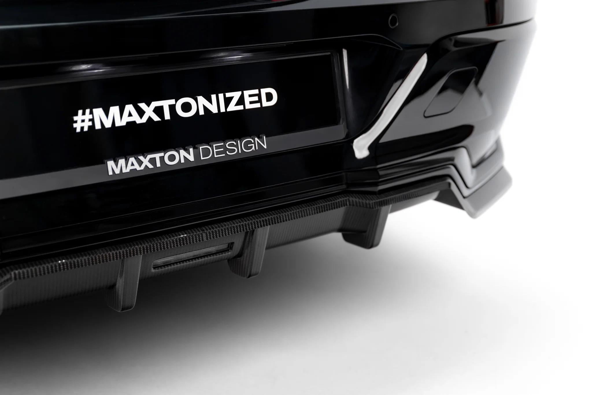 Maxton Design Prepreg Carbon Fiber Rear Splitter (mit Einem Vertikalem Balken) Bmw 7 M-Paket / I7 M-Paket G70