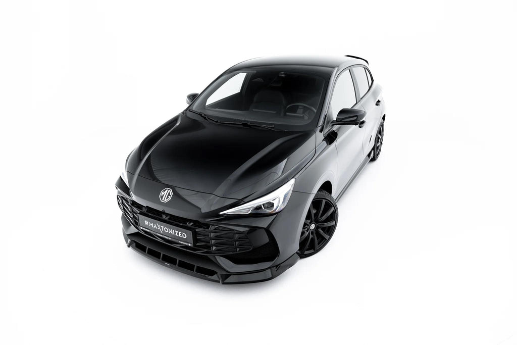 Maxton Design Street+ Spoilerlippe Front Ansatz V.2 passend für MG 3 Mk1 schwarz Hochglanz
