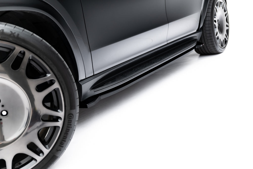 Maxton Design Street+ Seitenschweller Leisten passend für V.3 passend für Mercedes-Benz GLS AMG-Line X167 / X167 Facelift schwarz Hochglanz
