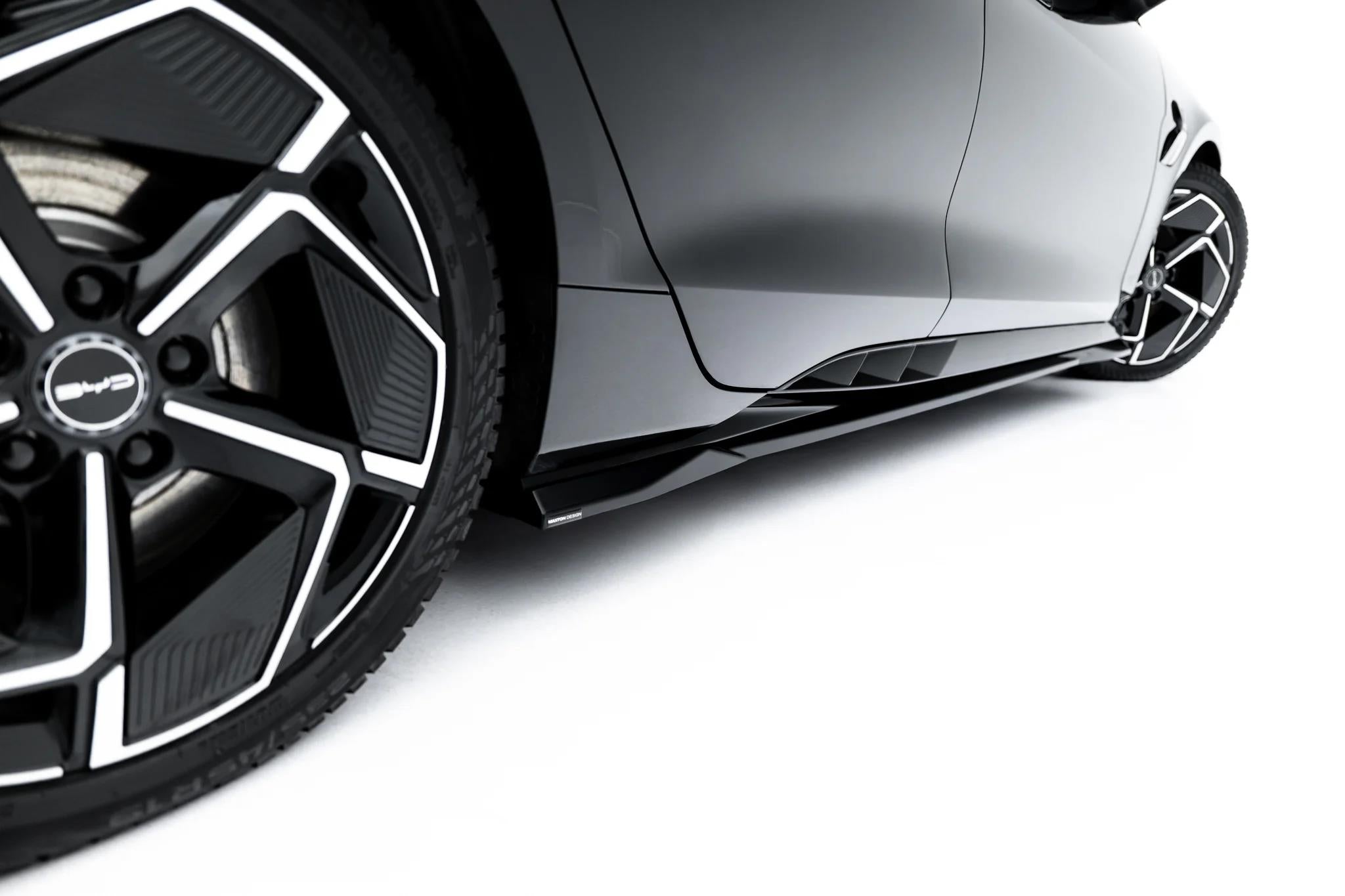 Maxton Design Street+ Seitenschweller Leisten passend für BYD Seal Mk1 schwarz Hochglanz