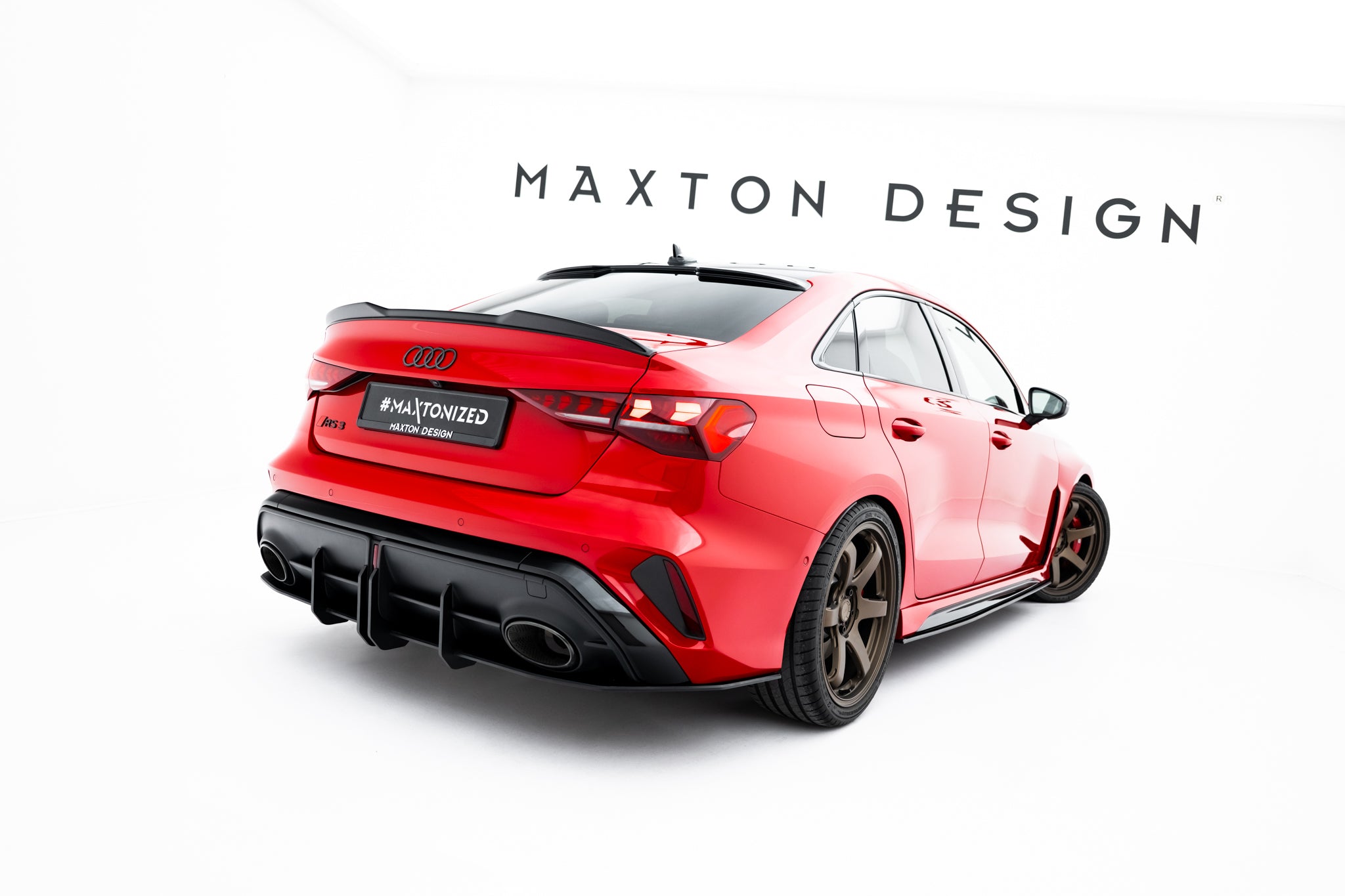 Maxton Design Street Pro Heckschürze passend für Audi RS3 Limousine 8Y Facelift
