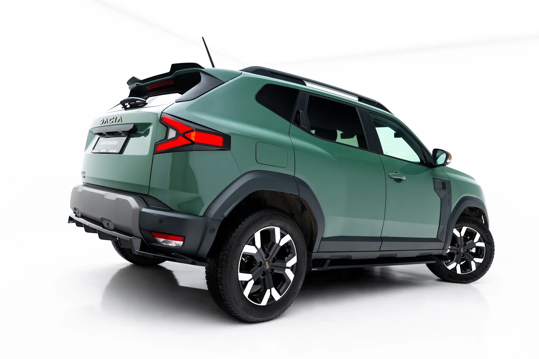 Maxton Design Street+ Seitenschweller Leisten Passend für Dacia Duster Mk3 Schwarz Hochglanz
