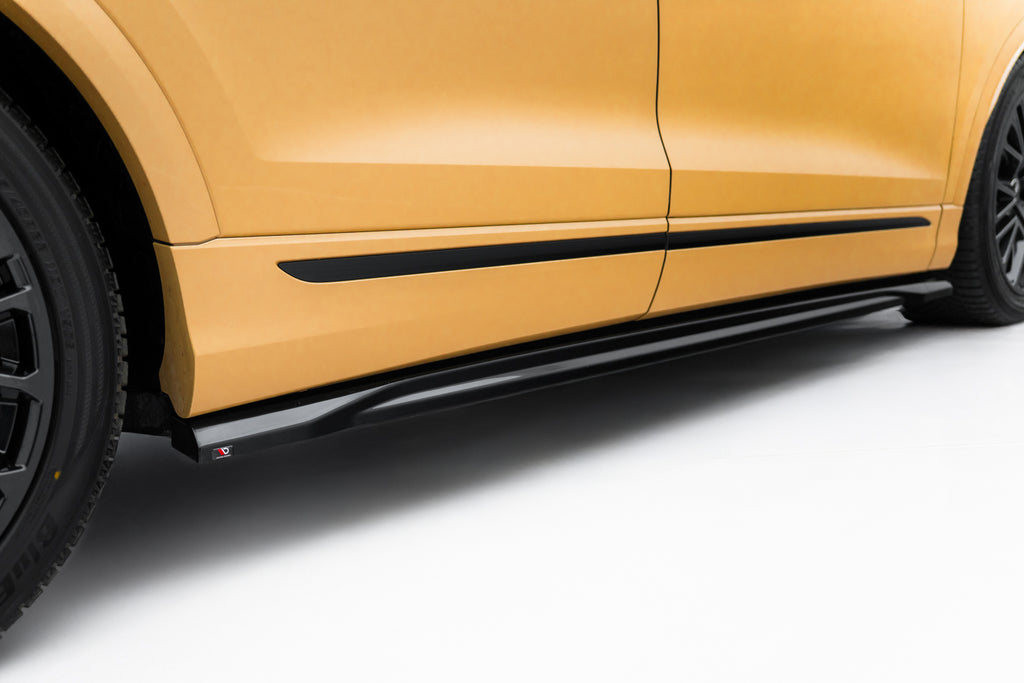 Maxton Design Street+ Seitenschweller Leisten V.2 passend für Audi Q8 Mk1 Facelift schwarz Hochglanz