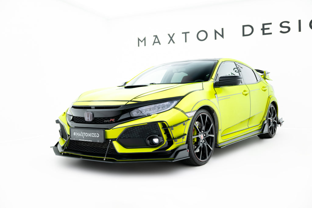 Maxton Design Street Pro Street+ Spoilerlippe Front Ansatz passend für Honda Civic Type-R Mk10 / Mk10 Facelift