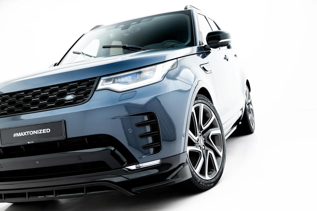 Maxton Design Street+ Spoilerlippe Front Ansatz Passend für Land Rover Discovery Hse Mk5 Facelift Schwarz Hochglanz