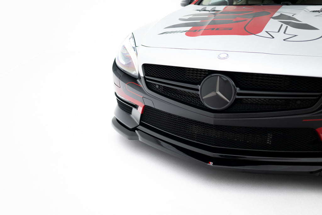 Maxton Design Street+ Spoilerlippe Front Ansatz V.2 passend für Mercedes-Benz SL 63 AMG R231 schwarz Hochglanz