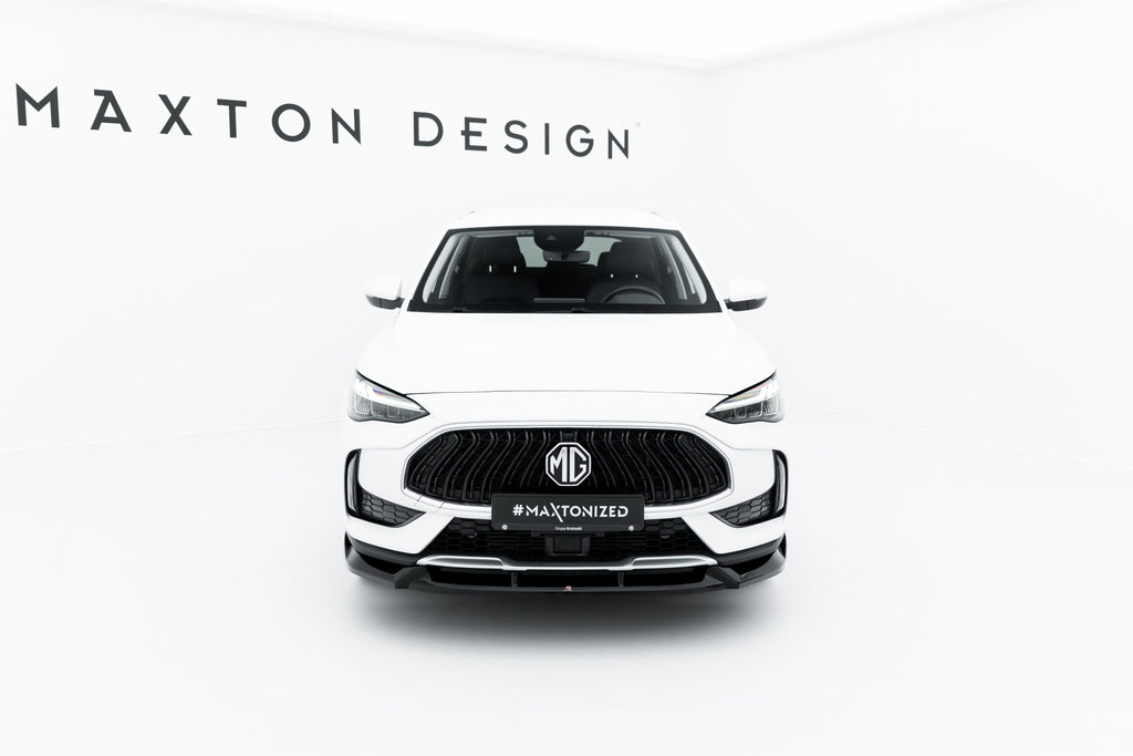 Maxton Design Street+ Spoilerlippe Front Ansatz passend für MG HS Mk1 Facelift schwarz Hochglanz