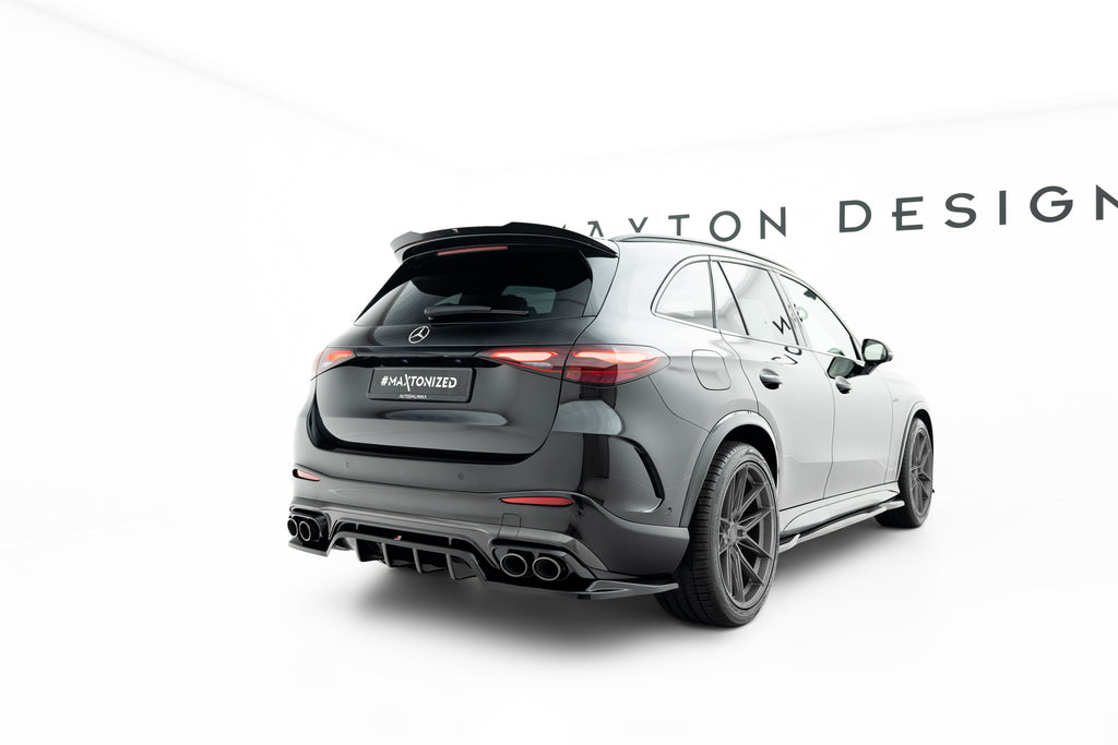 Maxton Design Street+ Mittlerer Diffusor RACE passend für Mercedes-AMG GLC 43 X254 schwarz Hochglanz