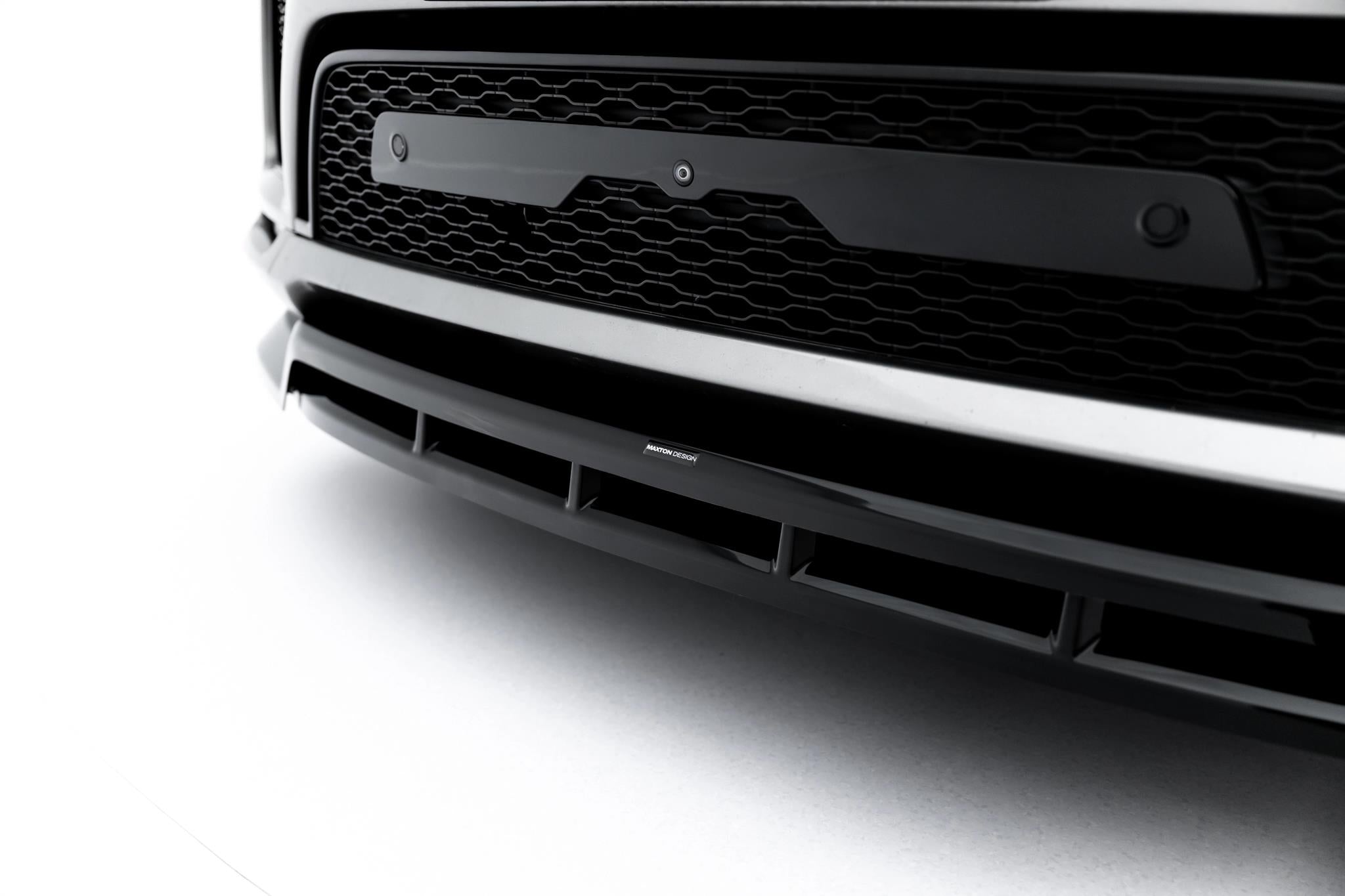 Maxton Design Street+ Spoilerlippe Front Ansatz passend für Land Rover Range Rover Sport Mk2 Facelift schwarz Hochglanz