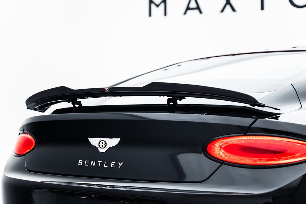 Maxton Design Spoiler CAP passend für Bentley Continental GT Coupe Mk3 schwarz Hochglanz