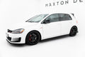 Maxton Design Street+ Seitenschweller Leisten V.2 passend für VW Golf GTI / GTD Mk7 / Mk7 Facelift (verengen) schwarz Hochglanz