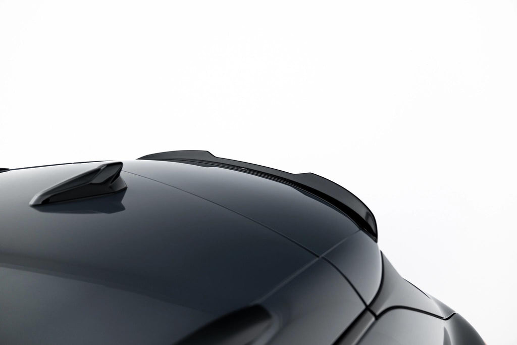 Maxton Design Spoiler CAP passend für Audi Q6 e-tron Standard / S-Line / SQ6 e-tron SUV Mk1 schwarz Hochglanz