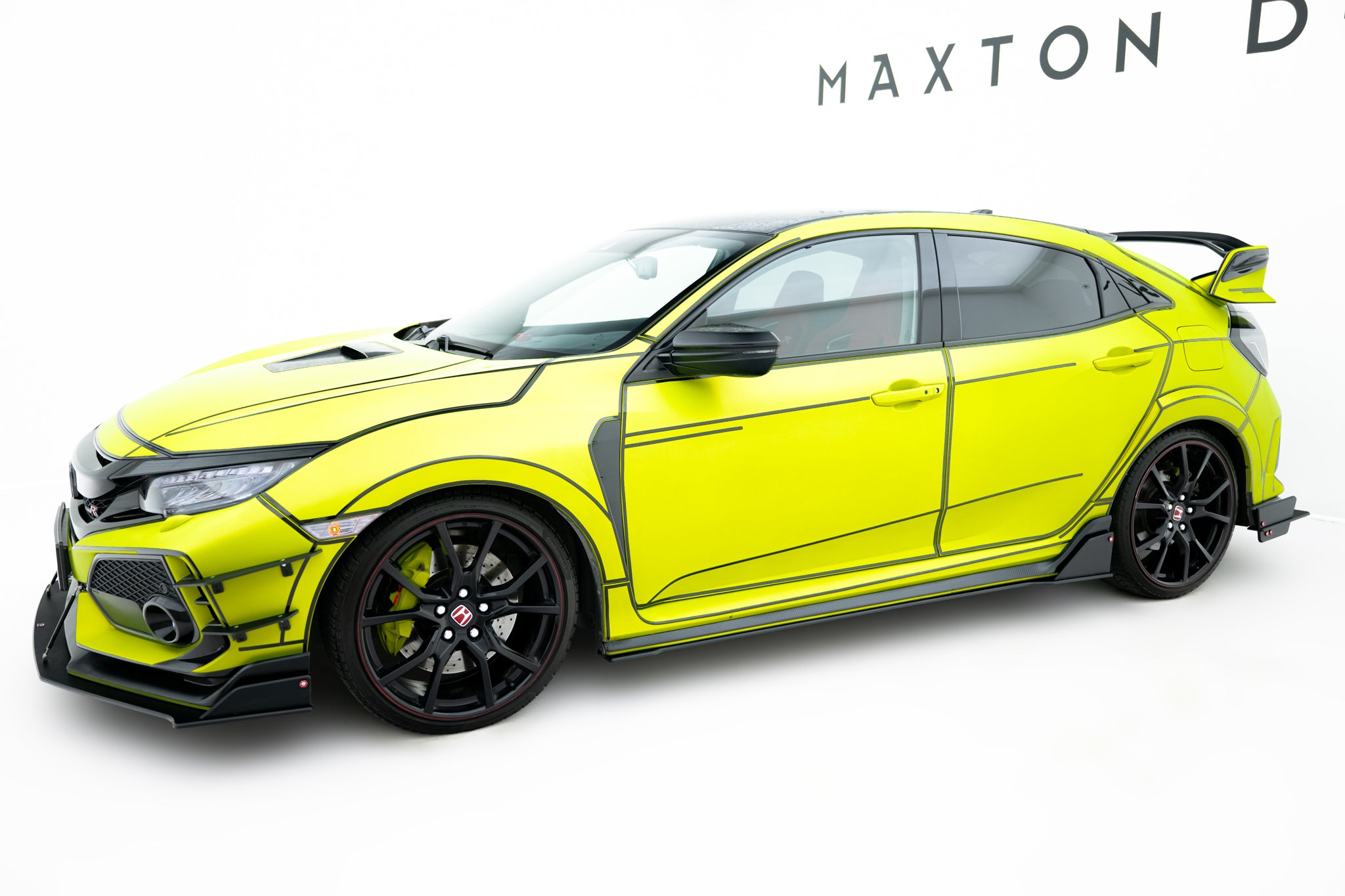Maxton Design Street Pro Street+ Seitenschweller Leisten passend für Honda Civic Type-R Mk10 / Mk10 Facelift