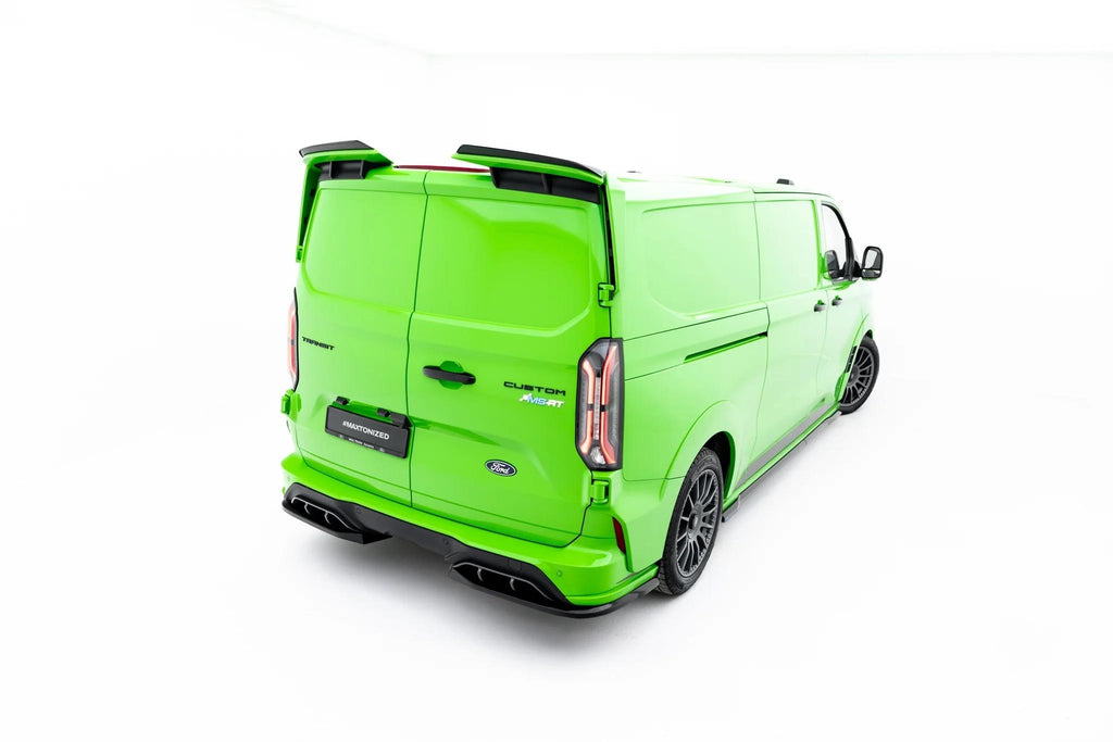 Maxton Design Heckspoiler Lippe Ford Transit Custom Msrt Mk2 Schwarz Hochglanz