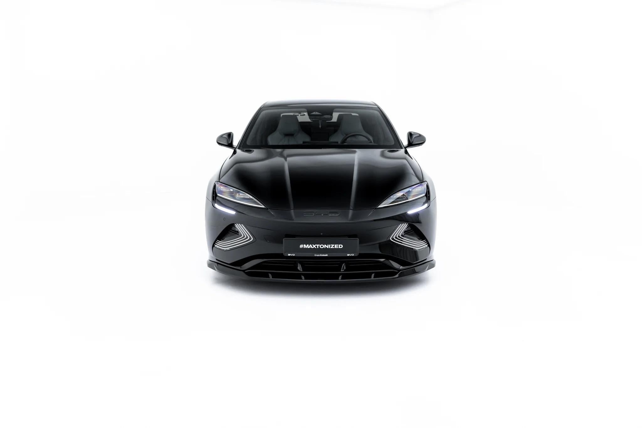 Maxton Design Street+ Spoilerlippe Front Ansatz passend für BYD Seal Mk1 schwarz Hochglanz