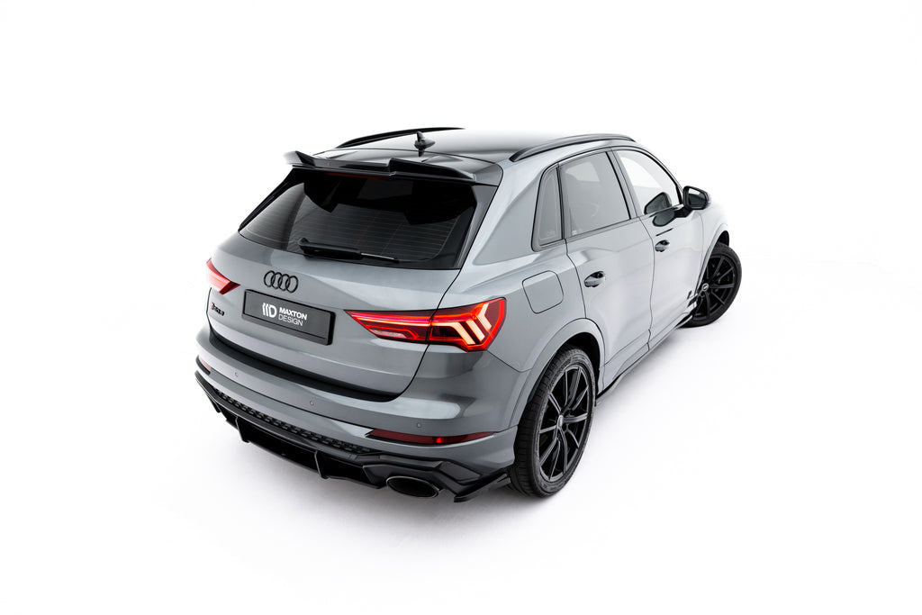 Maxton Design Spoiler CAP 3D passend für Audi RSQ3 SUV F3 schwarz Hochglanz