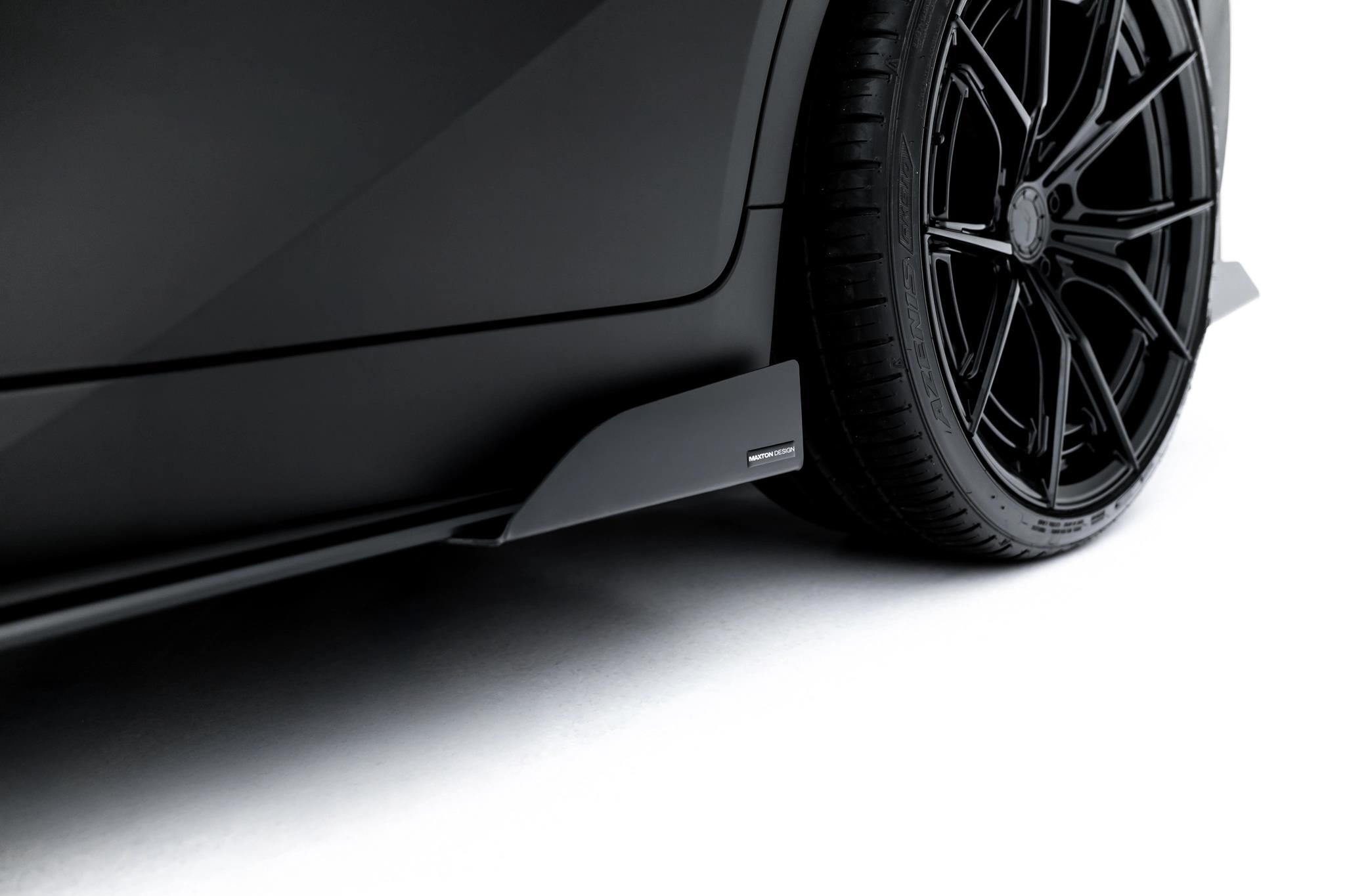 Maxton Design Seitenschweller Flaps passend für Lexus IS 500 Mk3 Facelift 2 (XE30) schwarz Hochglanz