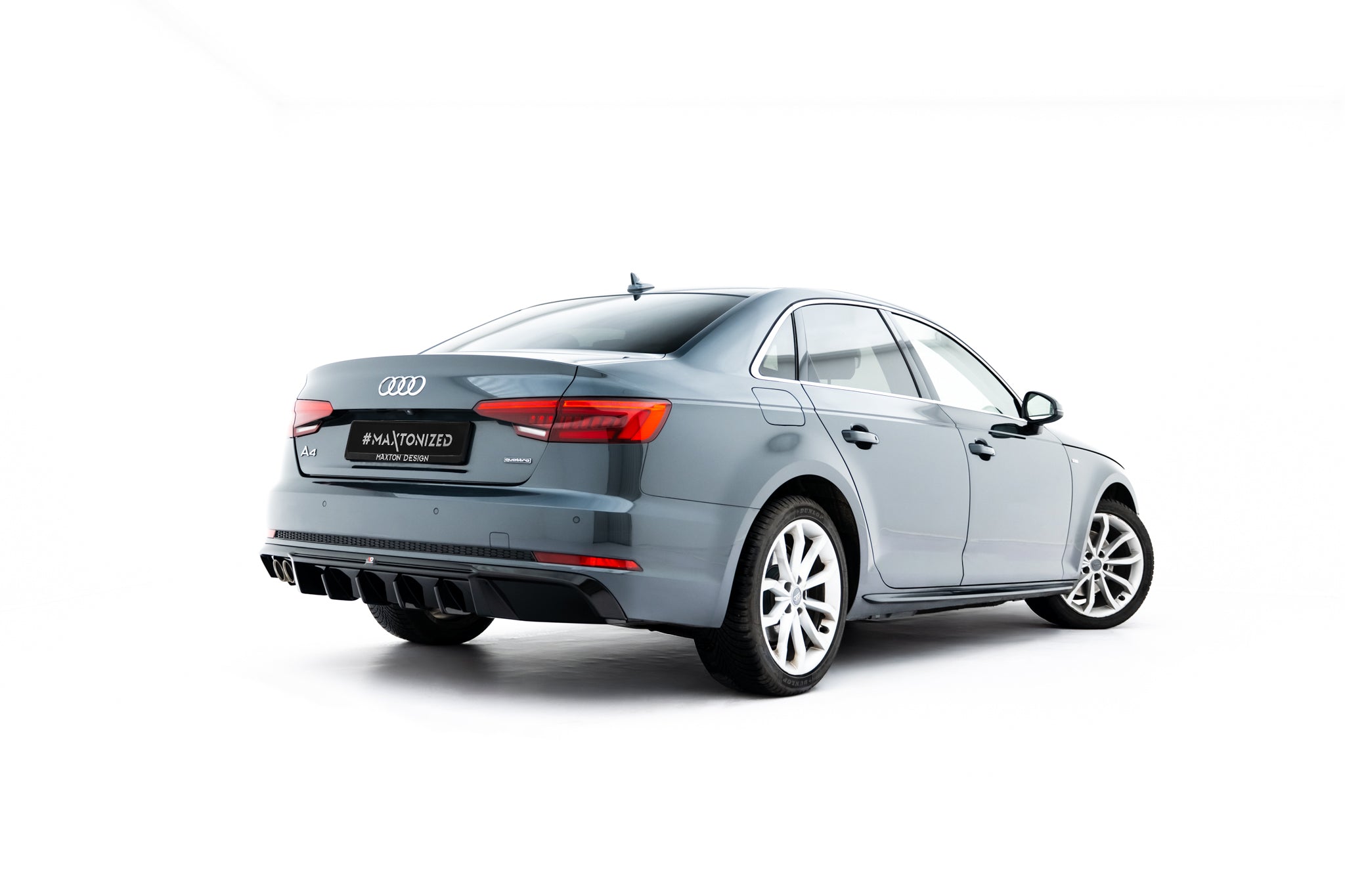 Maxton Design Diffusor Heck Ansatz V.2 passend für Audi A4 S-Line Limousine / Avant B9