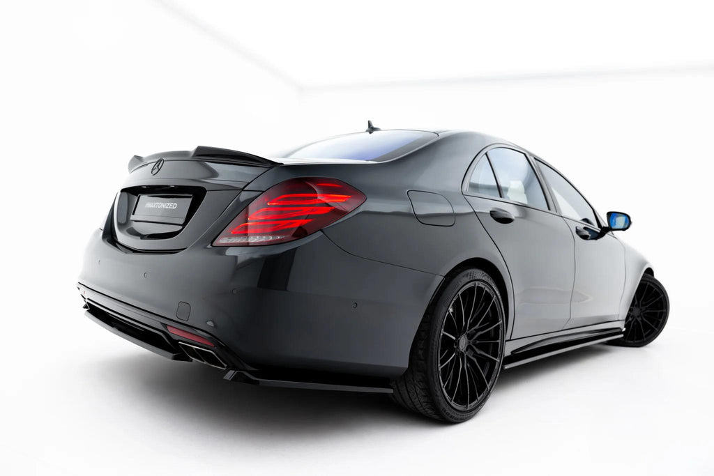 Maxton Design Heckansatz V.2 Mercedes-Benz S AMG-Line W222 Schwarz Hochglanz