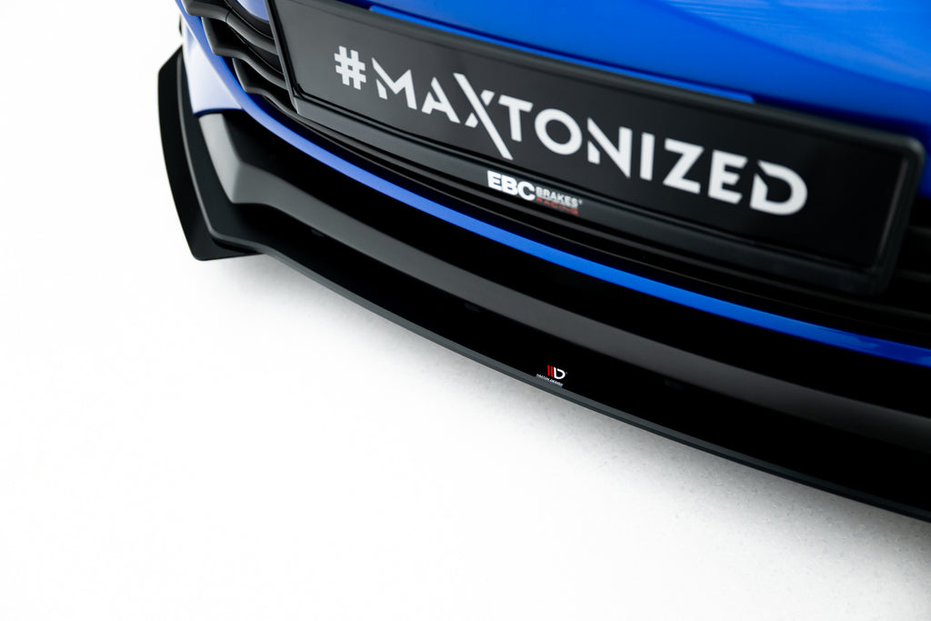 Maxton Design Street Pro Street+ Spoilerlippe Front Ansatz + Flaps passend für Subaru BRZ Mk2 schwarz Hochglanz