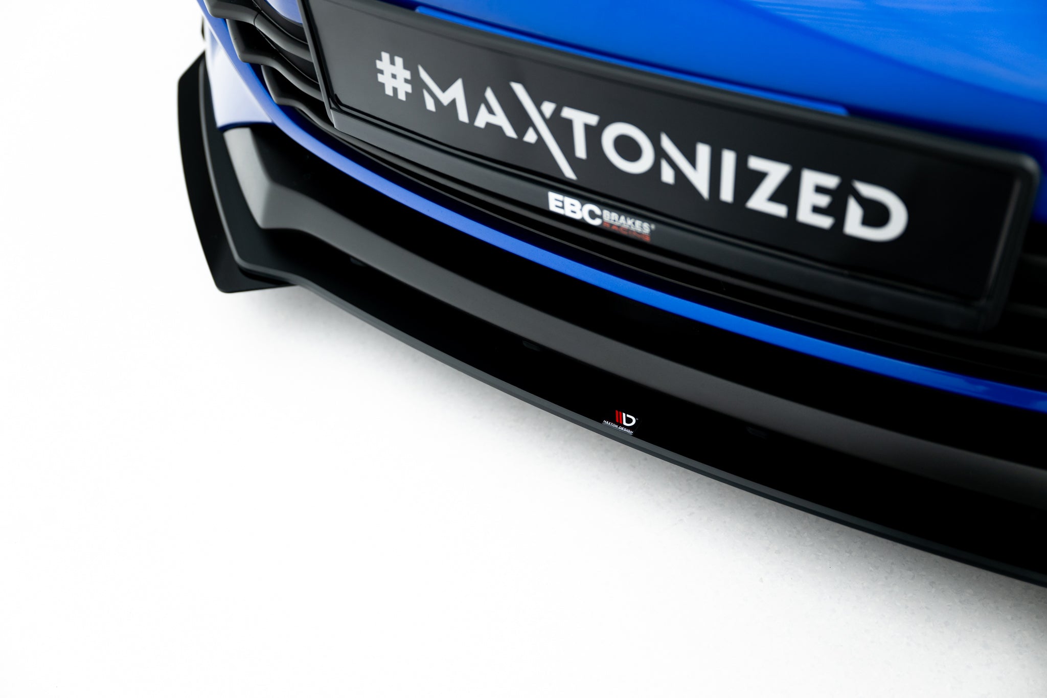 Maxton Design Street Pro Street+ Spoilerlippe Front Ansatz + Flaps passend für Subaru BRZ Mk2 schwarz Hochglanz