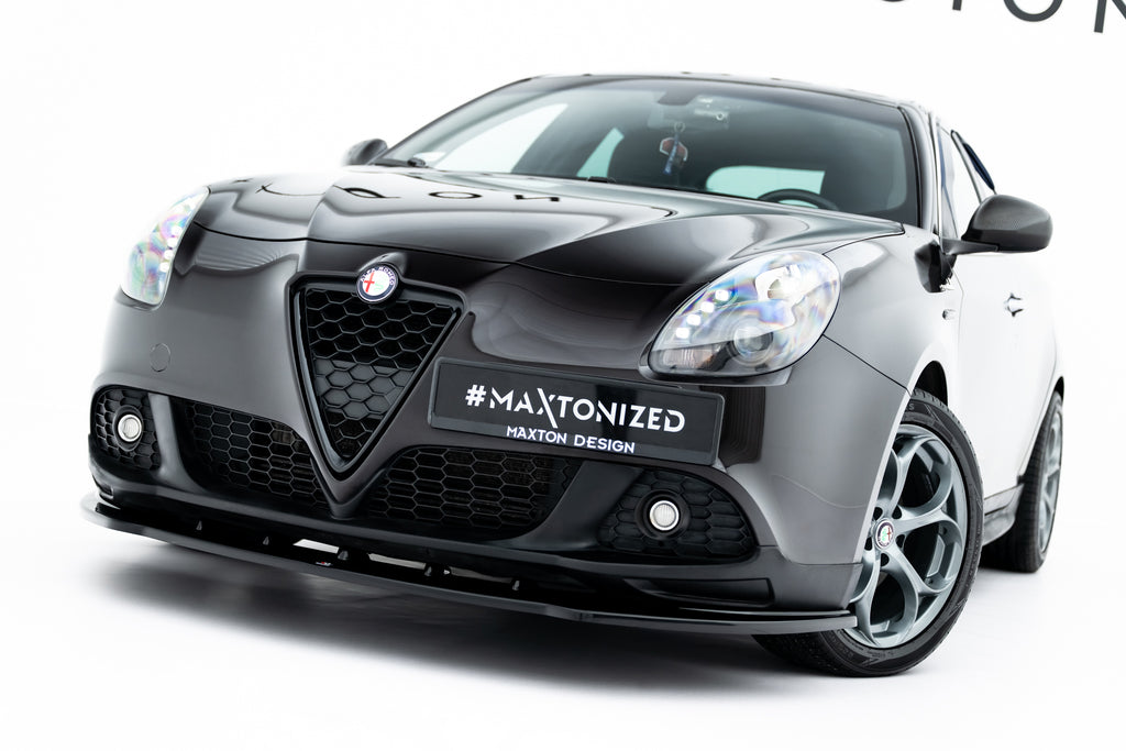 Maxton Design Street+ Spoilerlippe Front Ansatz passend für Alfa Romeo Giulietta Zender schwarz Hochglanz