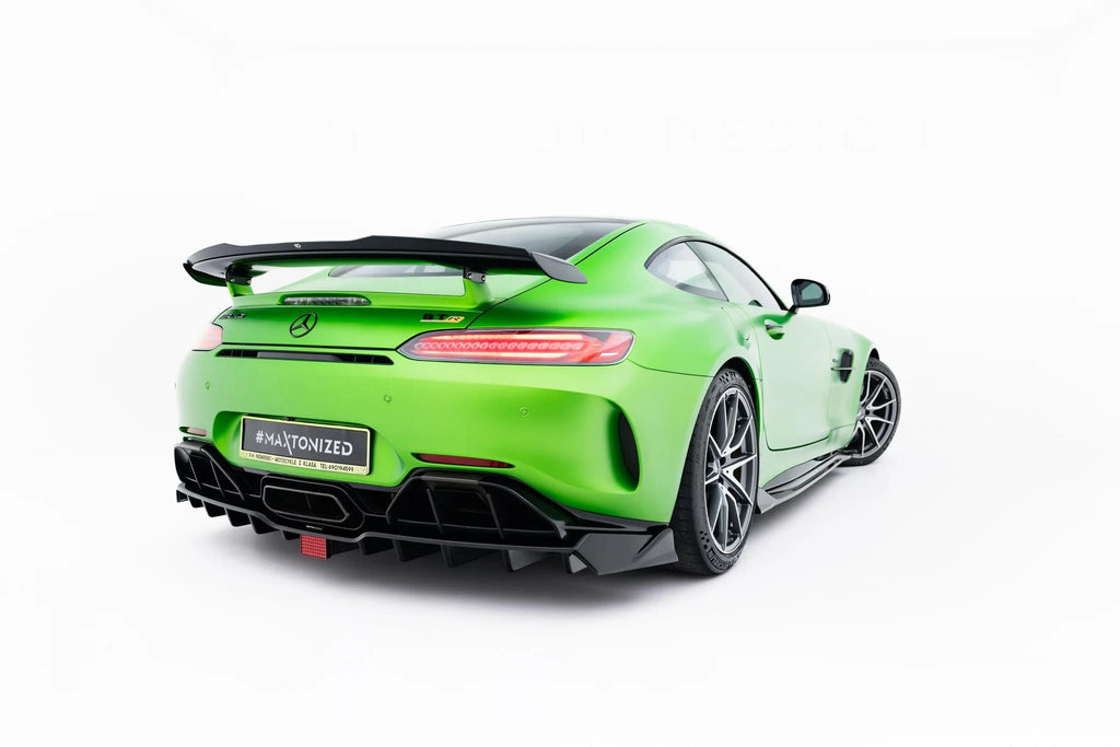 Maxton Design Spoiler CAP passend für Mercedes-AMG GT R C190 Facelift schwarz Hochglanz