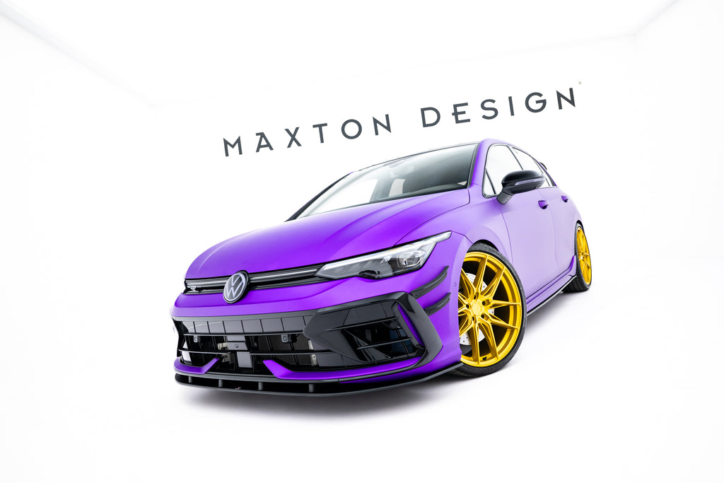 Maxton Design Street Pro Street+ Spoilerlippe Front Ansatz passend für VW Golf R Hatchback Mk8 Facelift
