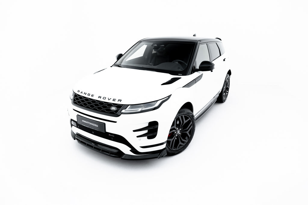 Maxton Design Street+ Spoilerlippe Front Ansatz passend für Land Rover Range Rover Evoque Dynamic Mk2 schwarz Hochglanz