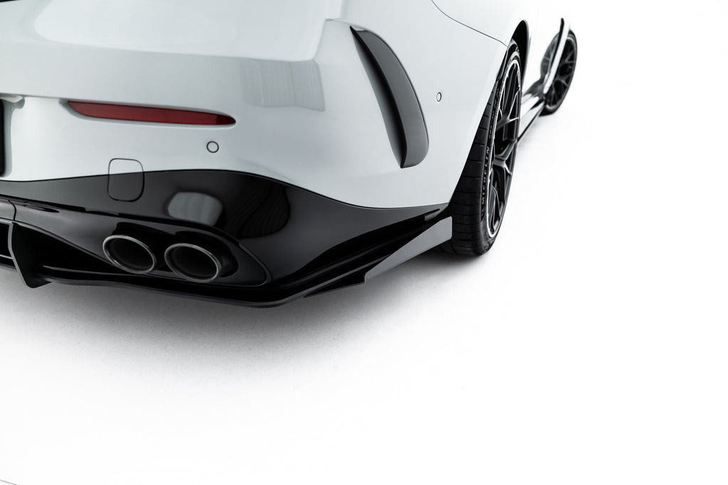 Maxton Design Hintere Seiten Flaps passend für Mercedes-AMG CLE 53 Aero C236 schwarz Hochglanz