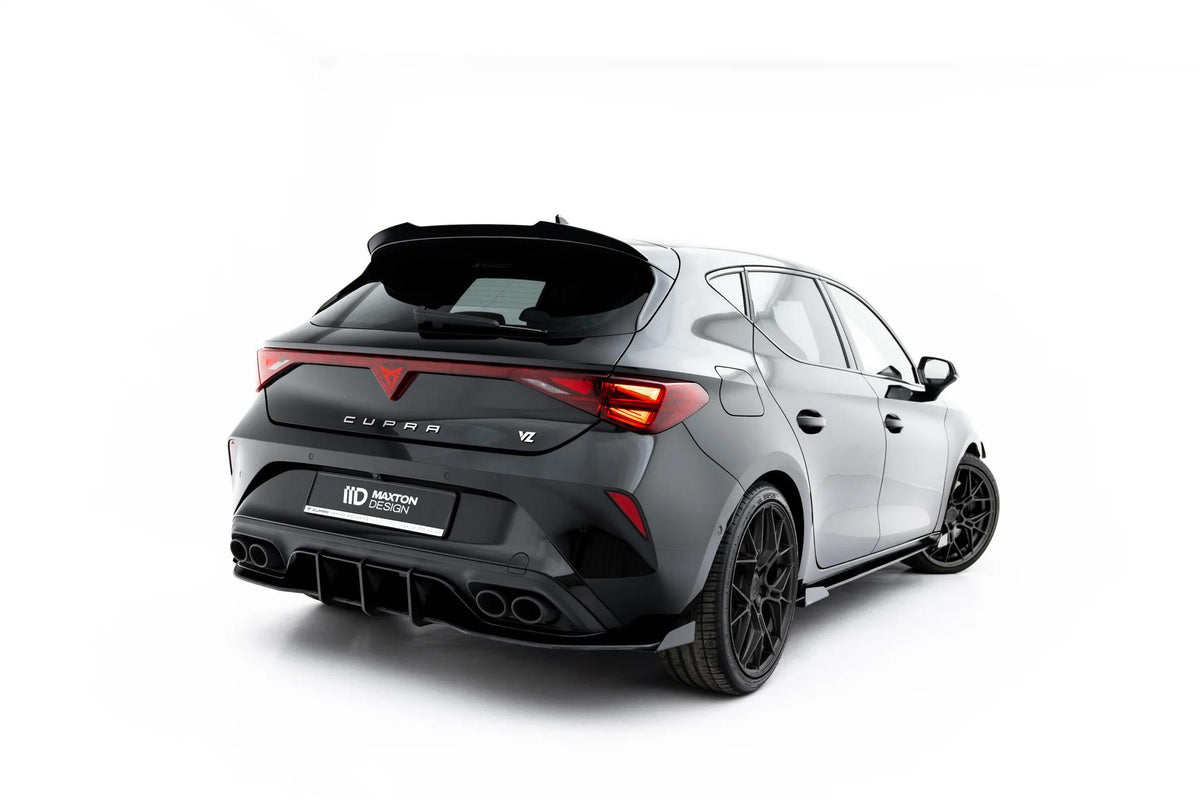 Maxton Design Heckschürze für Cupra Leon Mk1 Facelift [2024-] | Schwarz Hochglanz | ABS-Kunststoff
