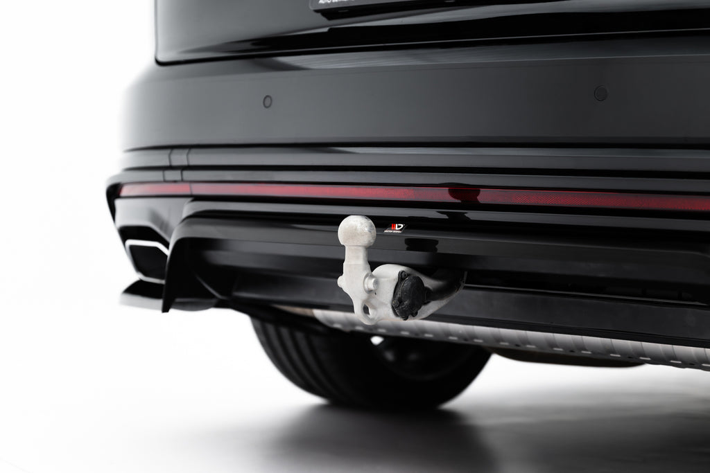 Maxton Design Street+ Mittlerer Diffusor RACE passend für VW Touareg R-Line Mk3 Facelift schwarz Hochglanz